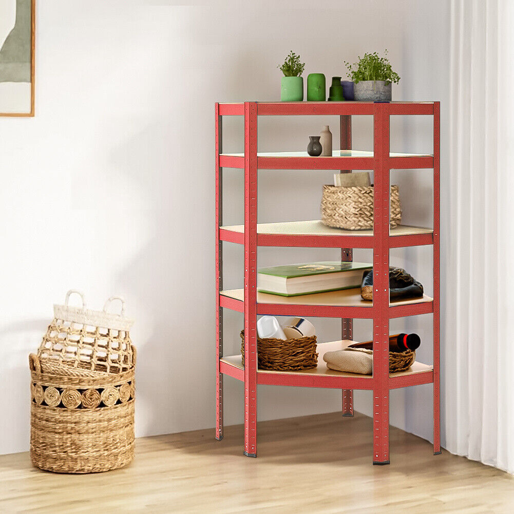 Metal Racking Shel Garage Racking Corner Shelving Unit Boltless Heavy Duty Metal Shelf Sh ...
