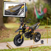 12V Aprilia Licensed Kids Motorbike with Training Wheels, Yellow
