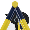 Ball Hoop Slide Nest Swing Ground Pegs Outdoor Metal Play Frame Swing Set Yellow