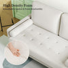 Small 2 Seater Sofa Beige Velvet Couch, Modern Love Seat Cream Living Room Sofa