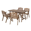 Wooden Garden Furniture Set 4 Seaters Dining Outdoor Table Chairs Hardwood Patio