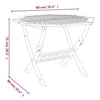 Folding Garden Table Outdoor Dining Table Side Table Solid Wood Acacia vidaXL