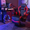 Massage Gaming Chair Height Adjustable Swivel Racing Video Gaming Recliner