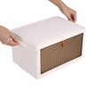 3 Tier Foldable Storage Boxes with Lid Collapsible Home Clothes Organizer Box