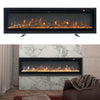 40/50/60/70/80/100inch Insert /Wall Mounted LED Fireplace Electric Inset Fire UK
