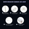 14 Hexagon LED Lighting Car Detail Garage Workshop Retail Lighting Gym Home UK