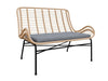 DAKO Garden Set MANOLI – Sofa, Chairs & Coffee Table – Rattan Effect & Cushions