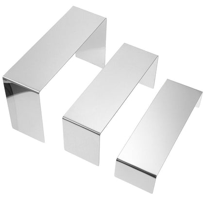 3 Pcs Stainless Steel Display Rack Desktop Display Shelf Collectibles Figure
