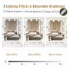 Dressing Table with Drawers, Mirror Stool Set Makeup Desk Vanity Table Bedroom