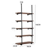 Wooden Rustic Industrial Pipe Metal Wall Floating Shelf Storage Shelving Unit