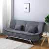 Linen 3 Seater Sofa Bed Couch 2 IN 1 Convertible Sofas Recliner Sleeper Bed New