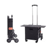 Folding Shopping Trolley Box 55L Camping Picnic Boot Cart Storage Stair Climbing