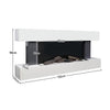 H Mantelpiece Wall Mounted Electric Fireplace HD Flames LED Fire Surrounds Suite