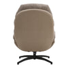 Luxury Soft Lounge Chair With Footstool Lazy Recliner High Back Swivel Armchair