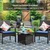2 Pieces Rattan Chair Garden Furniture Wicker Patio Chairs Outdoor With Cushion