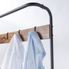 Coat Rack Shoe Bench Storage Stand Hallway Entryway Organizer Hooks Black Oak