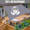 WATERPROOF Outdoor Shade Sail Patio Suncreen Awning Garden Sun Canopy UV Block