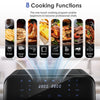 Dual Zone Air Fryer 9L Large, 8 Functional Cooking Presets Air Fryer 2 Vlazikqgz