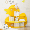 Yellow Bookshelf Storage Shelf For Children's Reading Room Open Storage Modern