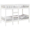 Bunk Bed White 80x200 Solid Wood Pine B6Z1