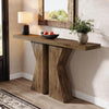 55-Inch Console Table, Farmhouse Wood Narrow Sofa Table for Entryway Living Room
