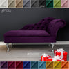Chaise Lounge Chesterfield Sofa Purple Accent Chair Lucian Tufted Longue