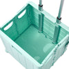 Folding Shopping Trolley Box 55L Camping Picnic Boot Cart Storage Stair Climbing