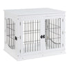 Furniture Style Dog Crate, Puppy Cage End Table, Pet Kennel House with Doors