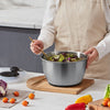 Stainless Steel Salad Spinner 4.75Qt Large Vegetable Dryer Washer BPA-Free