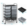 15 Drawers Storage Trolley Mobile Rolling Utility Cart Home Office Organizer