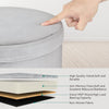 Round Ottoman Storage Box Velvet Vanity Footstool Side Table Seat Dressing Stool