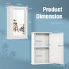 Mirrored Bathroom Cabinet Wall Mount Medicine Cabinet Storage Cabinet Adjustable