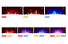 2025 TRUFLAME™ 7COLOUR LED BLACK 72CM WIDE GLASS FLAT ELECTRIC WALL MOUNTED FIRE