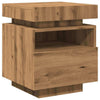 Bedside Cabinet with LED Lights Artisan Oak 40x39x48.5 cm