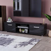 LED TV Unit 2 Door Modern Gloss Matte Living Room Cabinet Media Stand