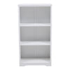 3 Cube Wooden Bamboo Bookcase Bookshelf Storage Unit Bookcase Display Stand