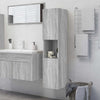 Bathroom Cabinet Grey Sonoma Engineered Wood Toilet Cupboard vidaXL