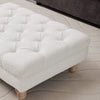 Large Stool Ottomans Tufted Button Pouffe Leisure Bench Coffee Table Living Room