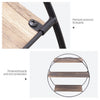 Industrial Round Wall Shelf Floating Shelves Hanging Rack Living Room Dec