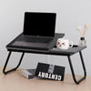 Folding Laptop Bed Tray Table Portable Lap Desk Notebook Breakfast w/ Cup Slot