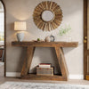 55-Inch Farmhouse Console Table, Wood Entrance Table for Hallway,Living Room