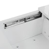 Coffee Table with Hidden Compartment and Storage Drawers for Living Room White