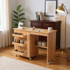 Folding Sewing Table 2 IN 1 Rolling Craft Table Home Office Desk Workstation UK