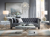 Silver Modern Pendant Chandelier Crystal Raindrop Lighting Ceiling Light Fixture