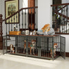 BingoPaw Heavy Duty Wooden Dog Crate Large Cage Puppy Kennel End Table Furniture