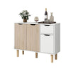 Sideboard Dining Room Wood Storage Cabinet Cupboard with 2 Doors 2 Drawers NEW