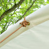 Curved Bell Tent Awning – 350gsm 100% Cotton Canvas – White