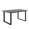 Dusk Harper Stone Effect & Black 4-6 Seater Dining Table RRP £699