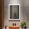 Bathroom LED Mirror with 3 Colours Dimmable Lights/Clock/Touch Switch/Demister