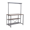 Kitchen Island Baker Rack Bar Table 3 Tier Microwave Stand Oven Storage Shelf